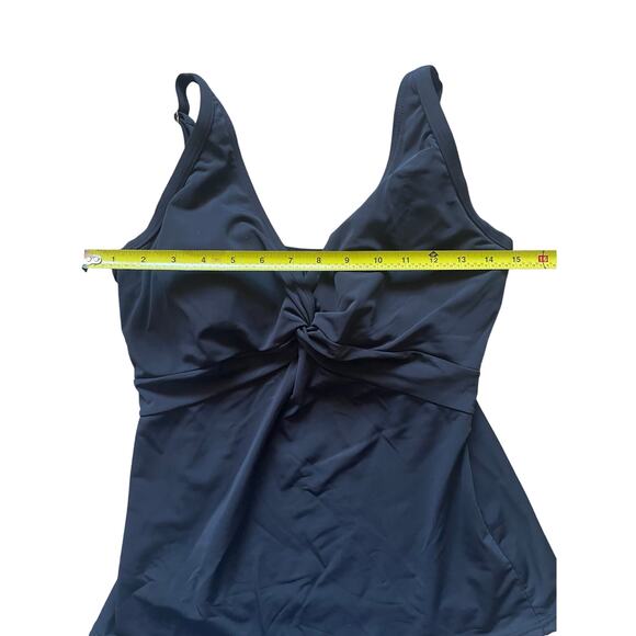 Sunsets Black Underwire Tankini Bra Top 36 D and Swim Brief Bottom Size Small - Picture 9 of 12